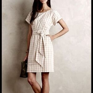 HD In Paris Anthropologie Checkered Dress Sz 6